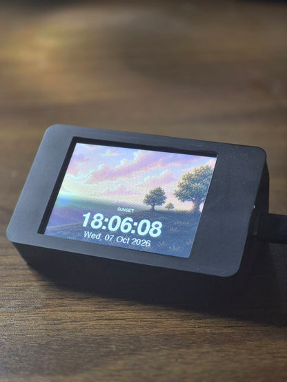 The Magic Clock: a clock that changes with the sky.